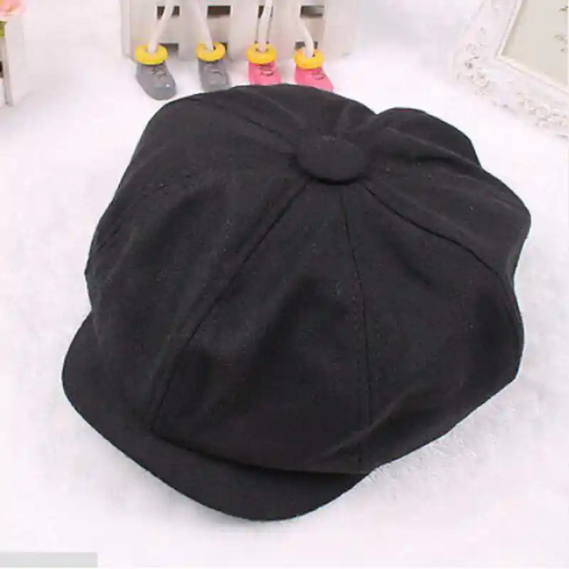 KUSTOM FACTORY Mens Vintage Beret Cap Black
