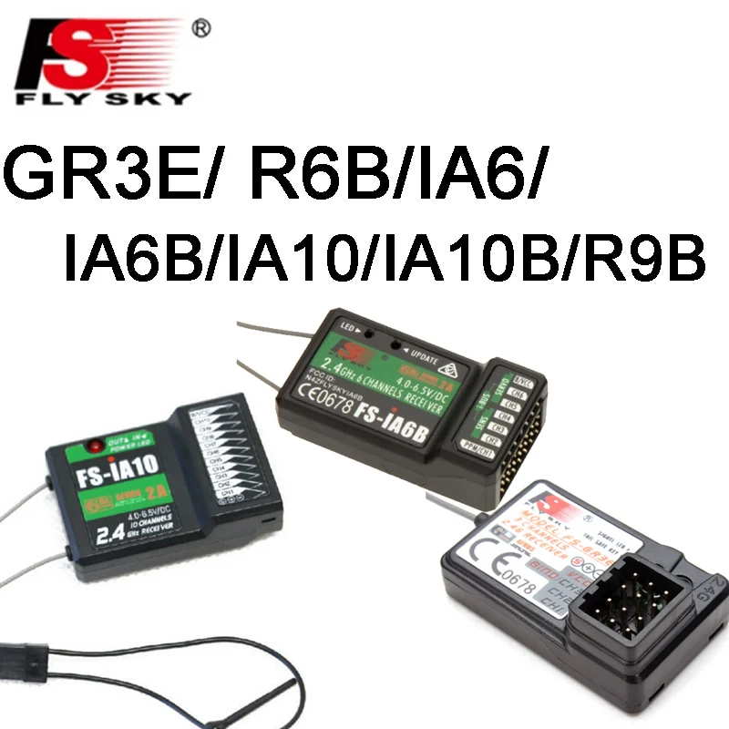 

Flysky 3ch 6CH 9ch 10ch FS-iA6B Fs-iA6 fS-IA6B GR3E R6B X6B FS-ABS BS3 BS4 BS6 Rc Receiver i4 i6 i1A10B RC Transmitter