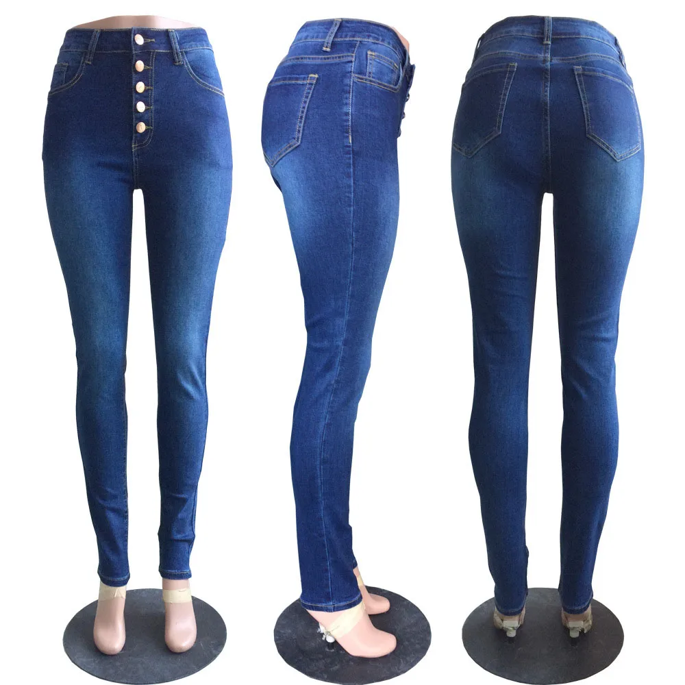 Женские джинсы с высокой талией,, весна-осень, синие, с высокой талией, ed, обтягивающие джинсы, женские джинсы-карандаш, джинсовые штаны для женщин