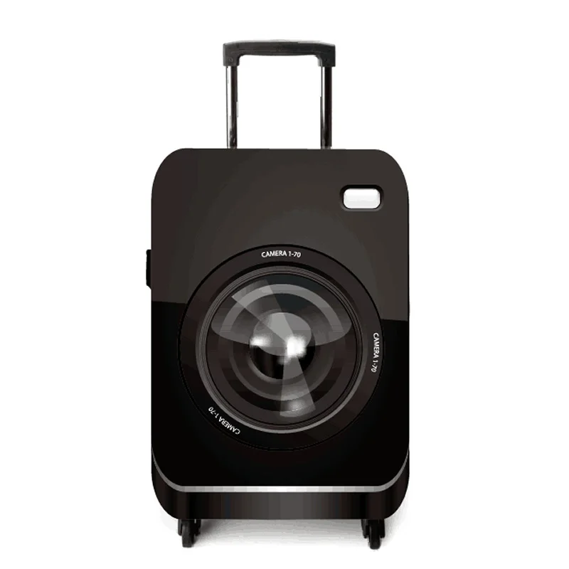 JULY'S SONG камера дизайн багаж защитные чехлы применяются к 18~ 32 дюймов костюм Чехол Эластичный багаж чехол Крышка Аксессуары для путешествий - Цвет: 1