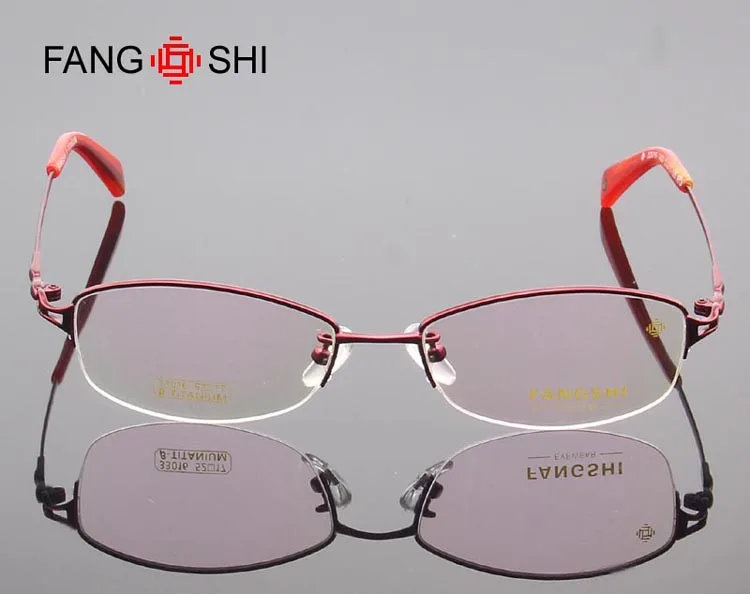 Fang Shi бренд оправы для очков для женщин высокая эластичность Титан Оптические рамки рецепт очки 33016