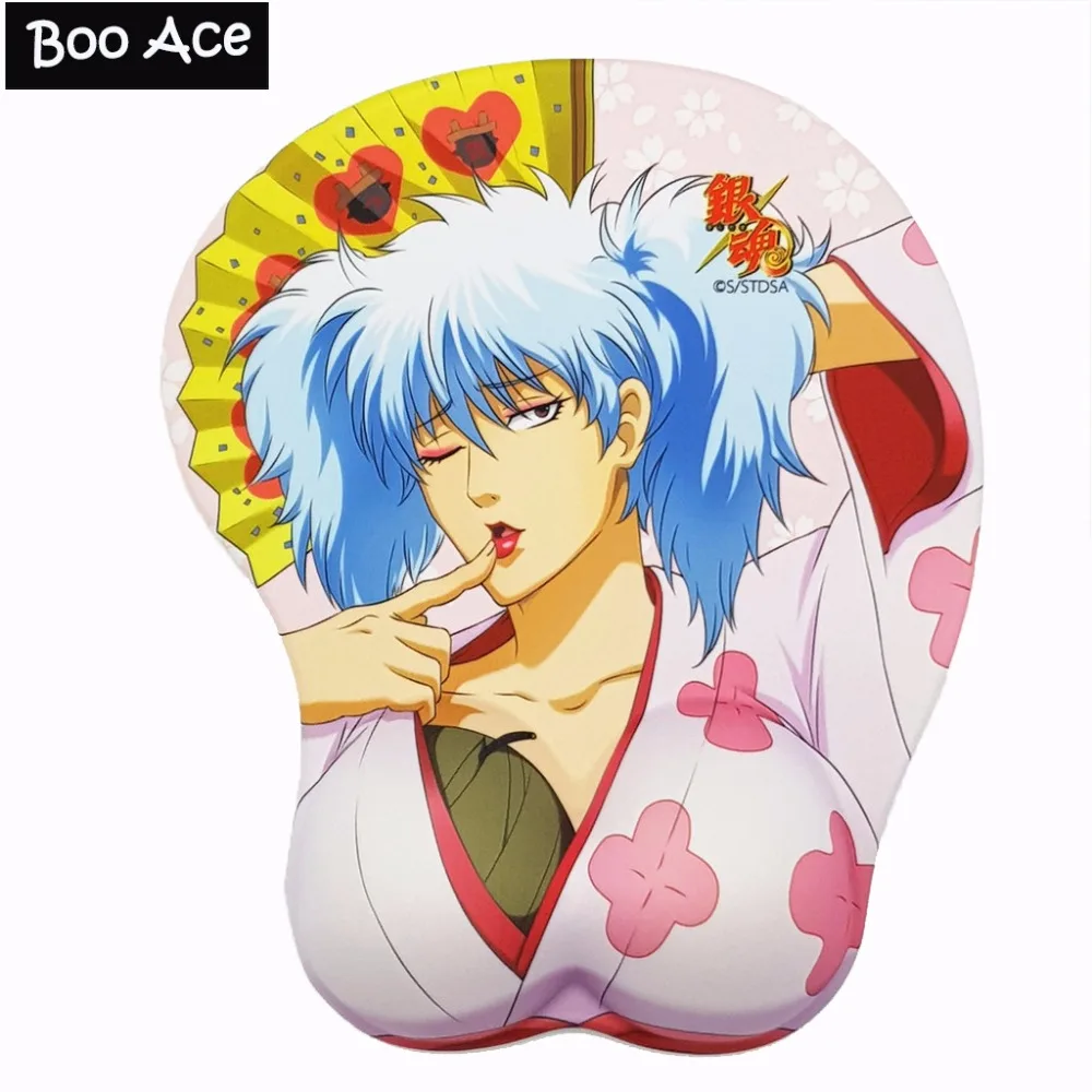 Gintama Gintoki Sakata 3D подставка для запястья коврик для мыши подставка для запястья