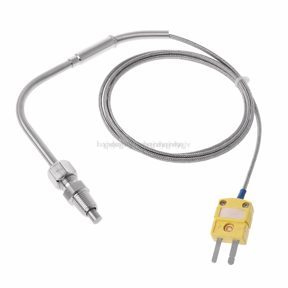 

EGT K Type Thermocouple Temperature Controller Tools 0-1250C Exhaust Gas Temp Sensor Probe Connector with Exposed Tip My30 19
