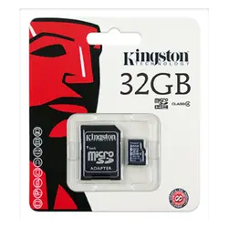 Kingston technology SDC4/32 ГБ, 32 ГБ, MicroSDHC, Flash, черный