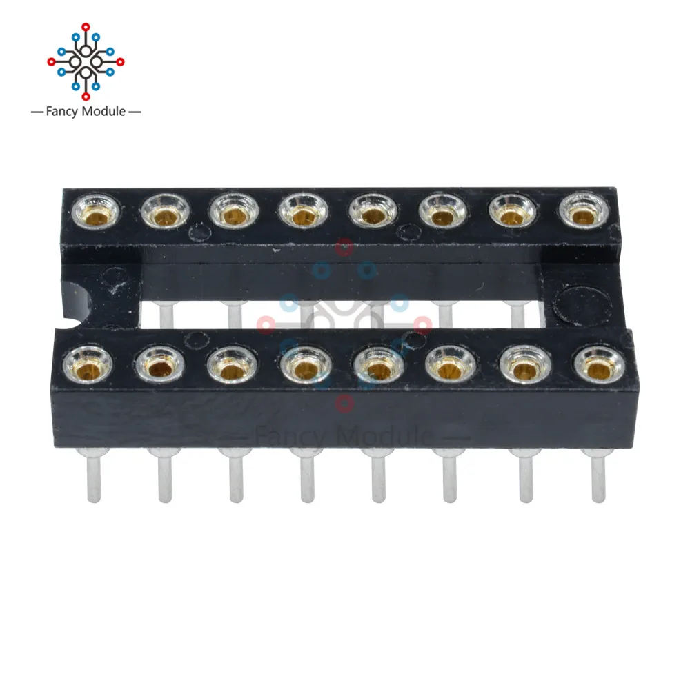 

50 PCS 16-pin DIP SIP Round IC Socket Adapter Wire-Bonded Gold Plating Machine