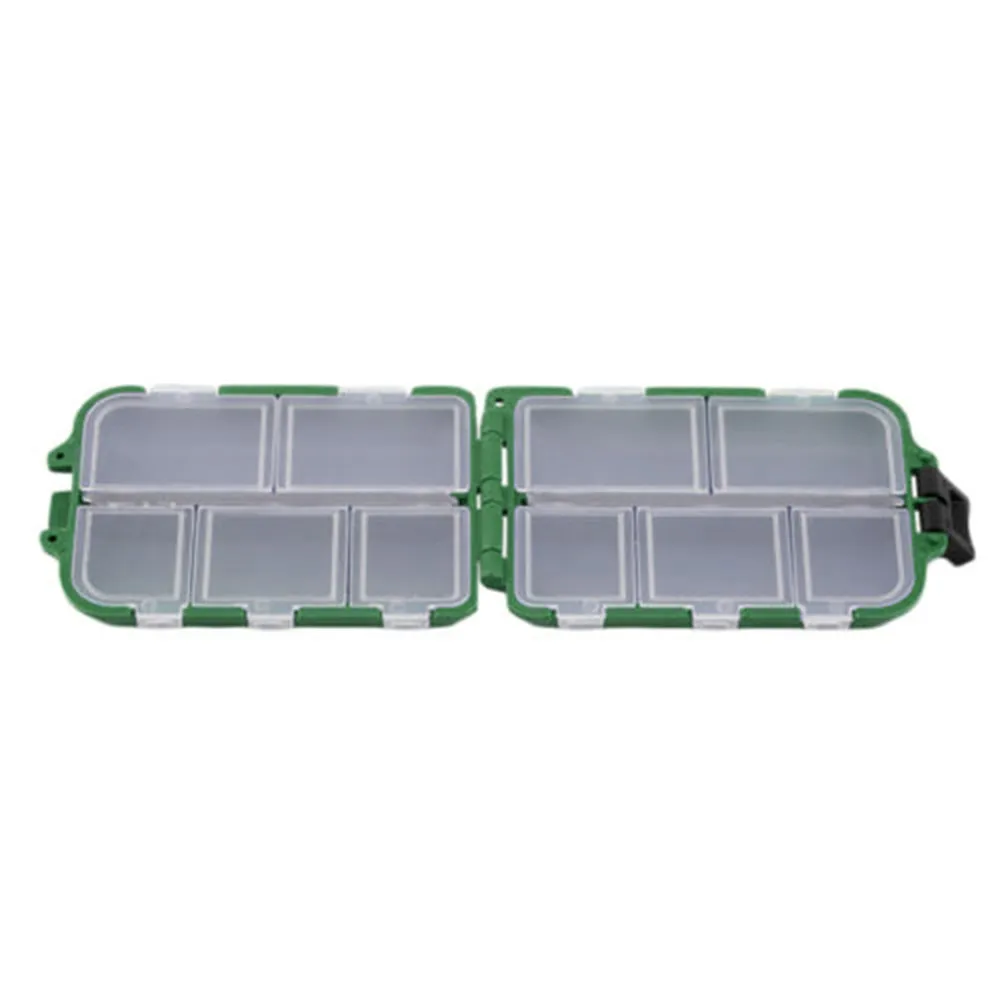 

Perimedes Fishing Lure Bait Tackle Waterproof double sided tackle box Storage Box Case With10 Compartments#y30