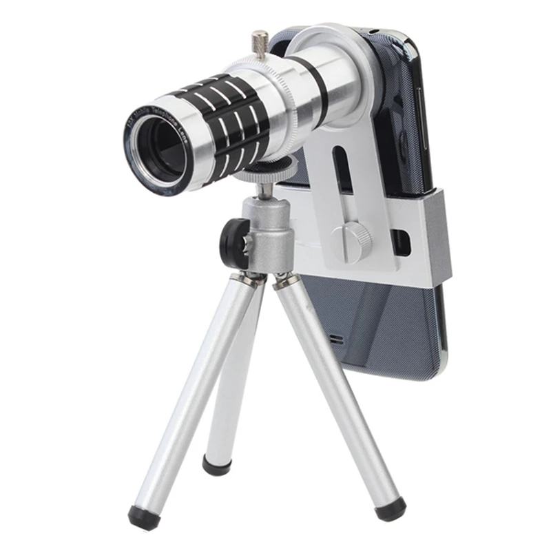 bilder für Universal Tragbare 12X Zoom Objektiv Stativ Kamera Teleskop Mit Einstellbaren Halter Mini Stativ Für Smart Mobile Handys Kamera Objektiv bilder für Universal Tragbare 12X Zoom Objektiv Stativ Kamera Teleskop Mit Einstellbaren Halter Mini Stativ Für Smart Mobile Handys Kamera Objektiv