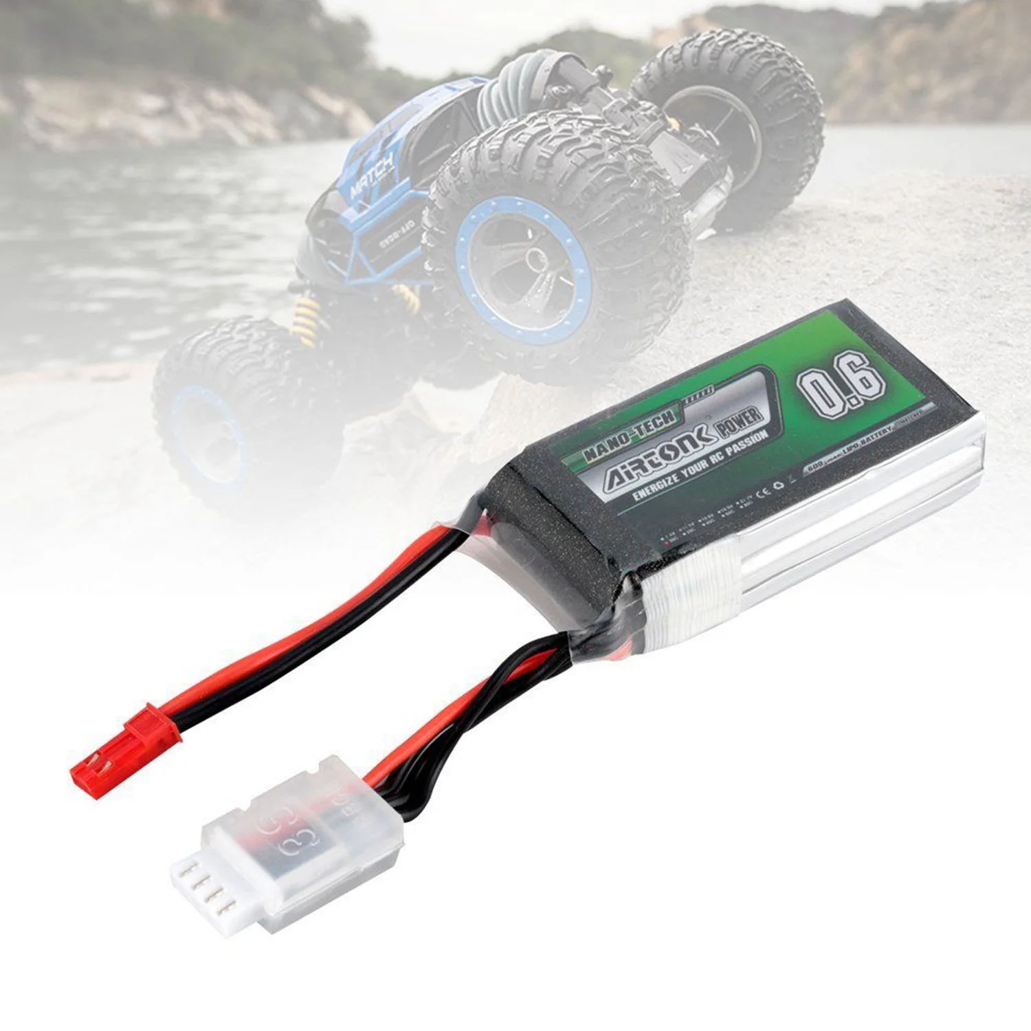 Airtonk 11,1 V 600Mah 30C 3S 1P Lipo батарея Jst разъем для Радиоуправляемый Дрон, автомобиль