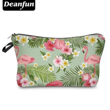 Deanfun 3D Printed Cosmetic Bags Flamingo and Flower Necessaries for Travelling Storage Makeup 51055 deanfun 3d printing pug cosmetic bags women travelling makeup organizer necessaries dropshipping 50905