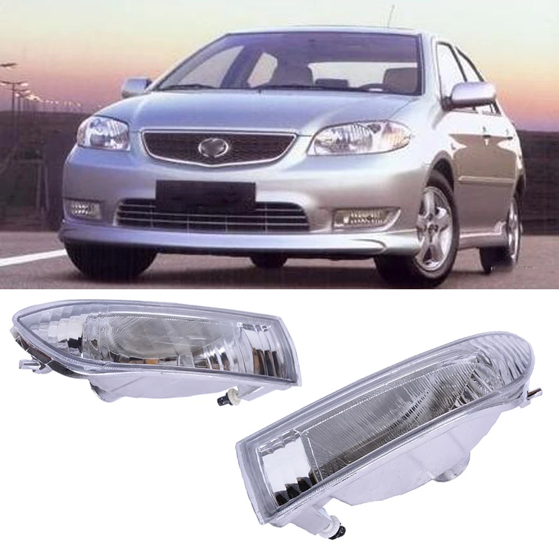 

CAPQX 2PCS Right & Left Front Bumper Lights Foglamps Foglight 81221-0D010 For VIOS SOLUNA VIOS AXP4 2002 2003 2004 2005