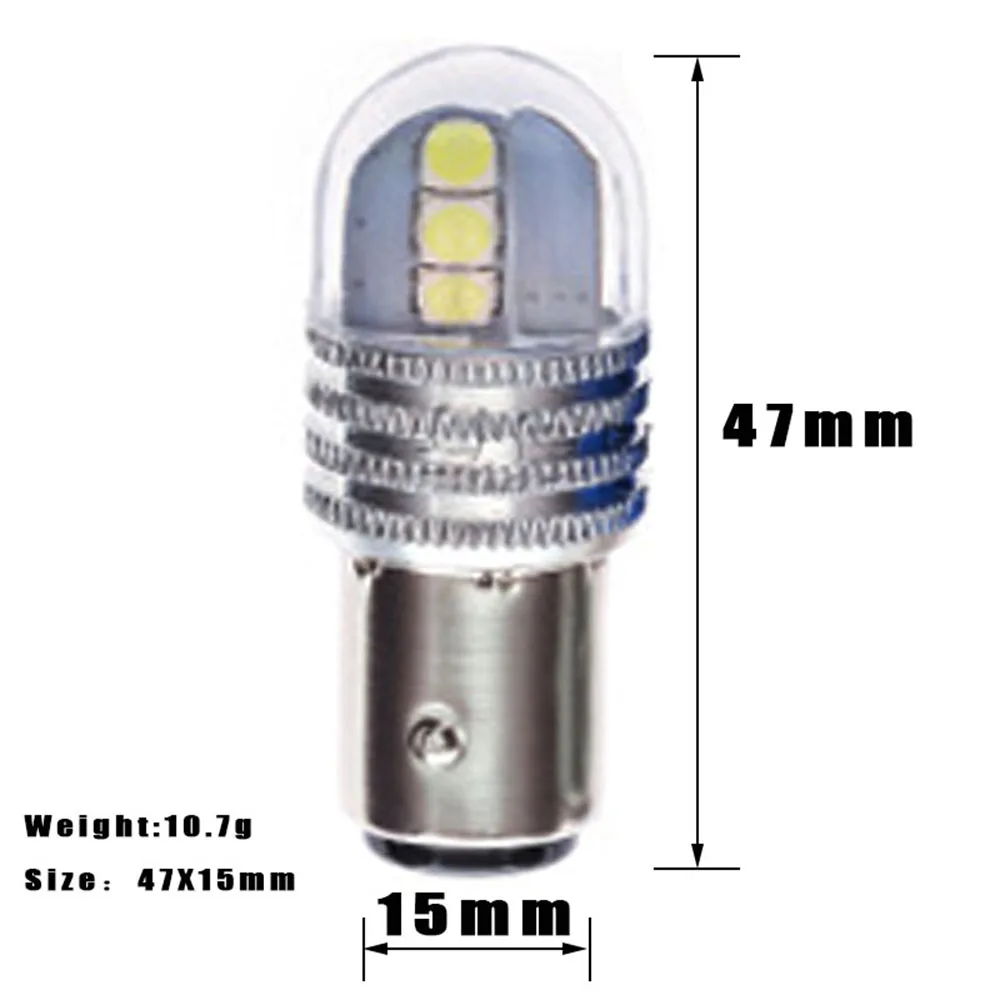 2 pcs car led light brake light signal tail blub flashing lamp 5