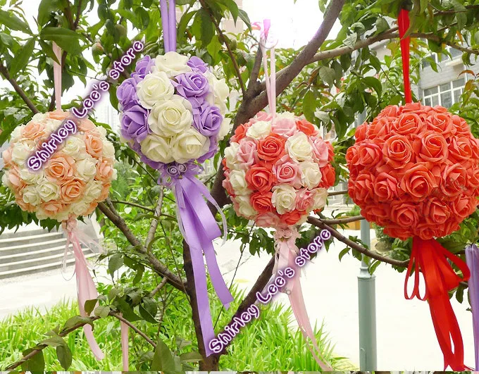 2013 New Arrival!! (8pcs/lot) 25cm Hanging Flower Ball Wedding Ball