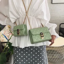 Новая модная женская брендовая дизайнерская маленькая сумка через плечо с цепочкой, сумка через плечо для мамы и дочки, клетчатая сумка через плечо, Bolso