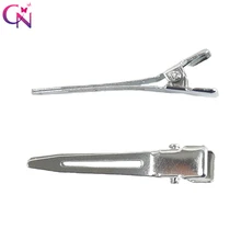 CN 100 unids/lote de pinzas de cocodrilo de un solo diente de 45mm, pinzas para el pelo de Boutique de alta calidad, horquillas para sombreros de lazo DIY