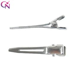 CN 100pcs/lot 45mm Single Prong Alligator Clips Without Teeth High Quality Boutique Hair Clips Hairpins For DIY Bow Headwear