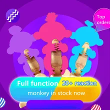 6 Color font b Toys b font Interactive Monkey Smart Finger baby monkey Induction christmas gift