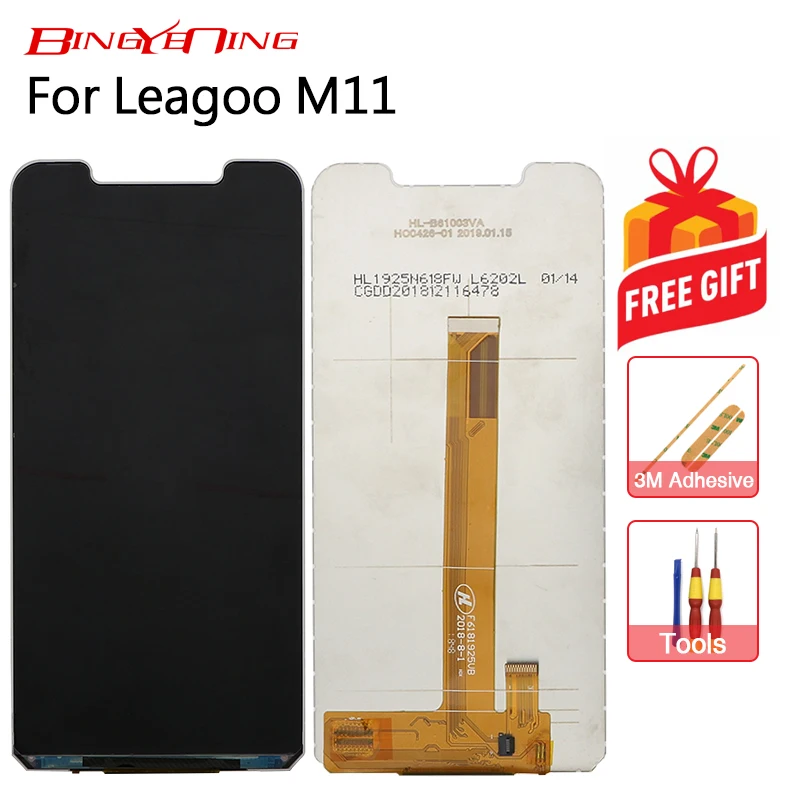 

BingYeNing New Original For Leagoo M11 LCD Display Assembly Replacement