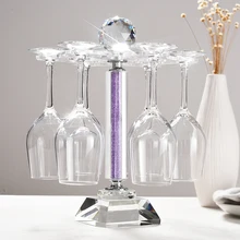 Бытовой кристалл держатель для Винных Бокалов стойки Висячие вверх дном Гостиная высокого класса Европейский Кубок для вина полка