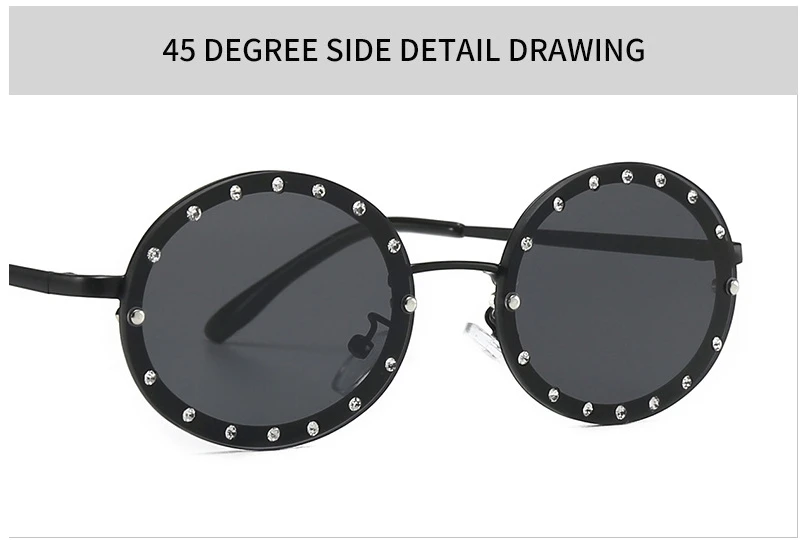 Овальная маленькая оправа с бриллиантами роскошные солнцезащитные очки для мужчин и женщин Модные Оттенки UV400 Винтажные Очки 46127