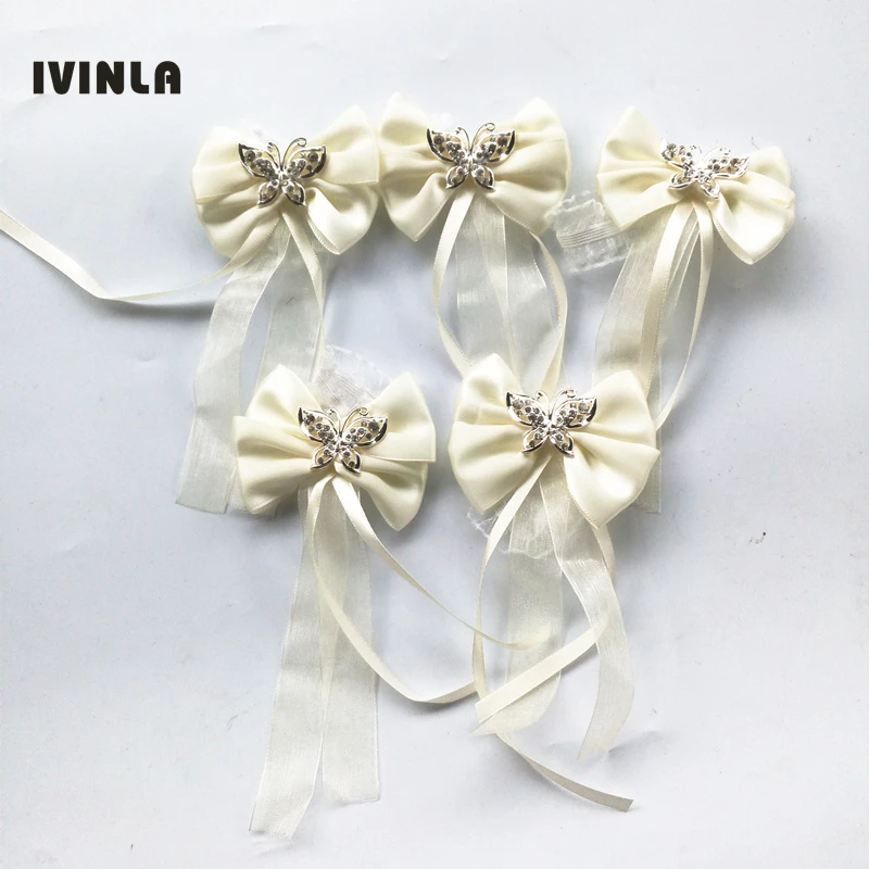 

5pcs/lot Rhinestone Wedding Wrist Flowers For Wedding Deration