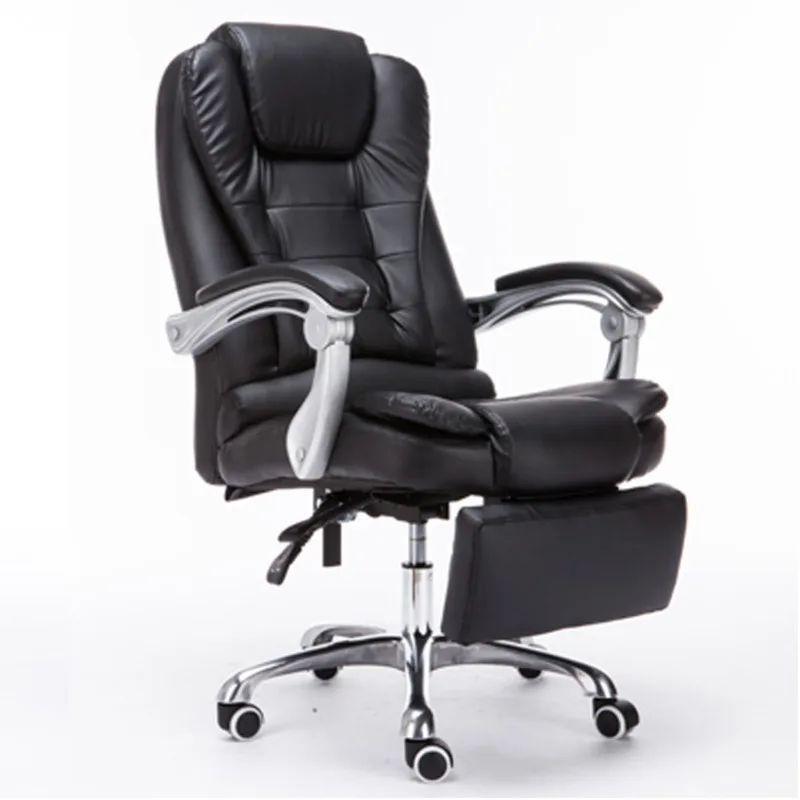 Регулируемые деловые кресла модные кожаные компьютерный игровой массажный стул для отдыха поворотное сиденье с подставкой для ног