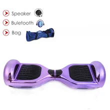 Christmas gift for kid 6 5 inch Chrome colors 2 wheel smart electric scooter body feeling