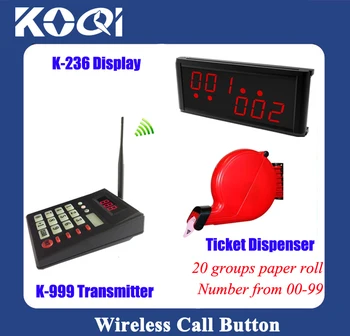 

Ticket dispenser queue management queuing solution keypad with digital number display