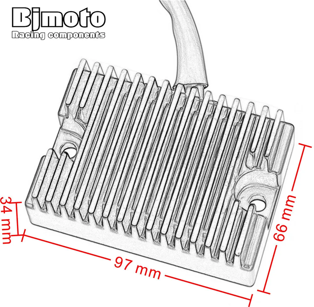 Bjmoto 12V Регулятор выпрямителя Для Harley Davidson 74523 94A XL SPORTSTER 1200 883 1994 2003 1200C на заказ 1996