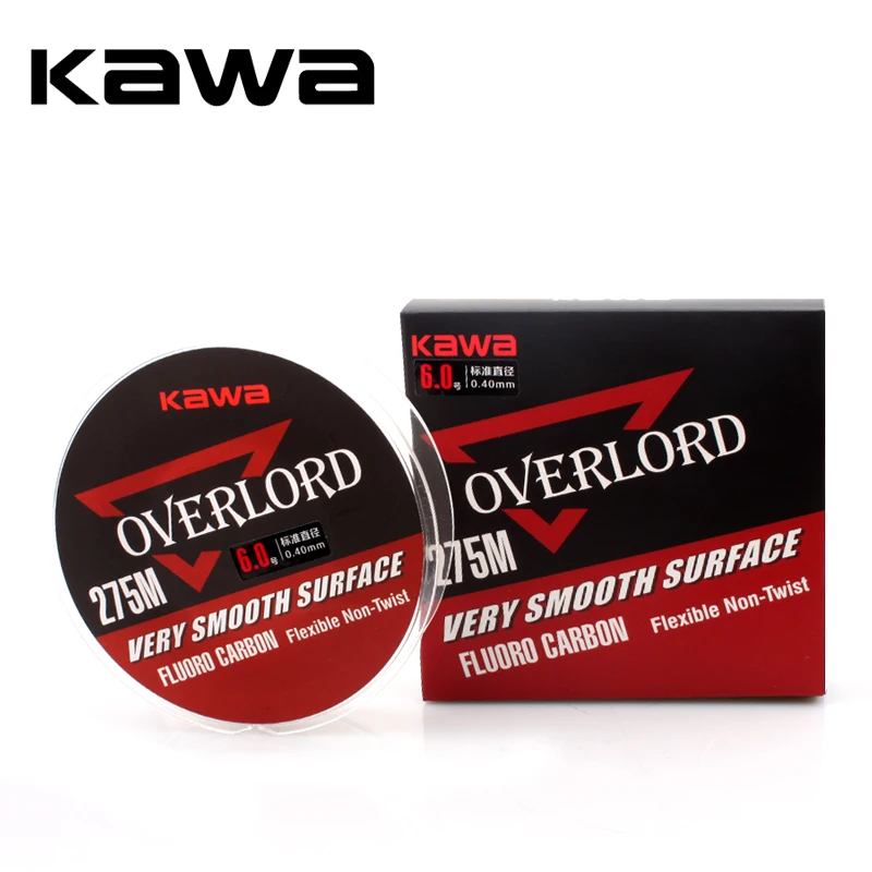 KAWA Fishing Line Fluorocarbon Coating Line 300Yds/274m Top Grade