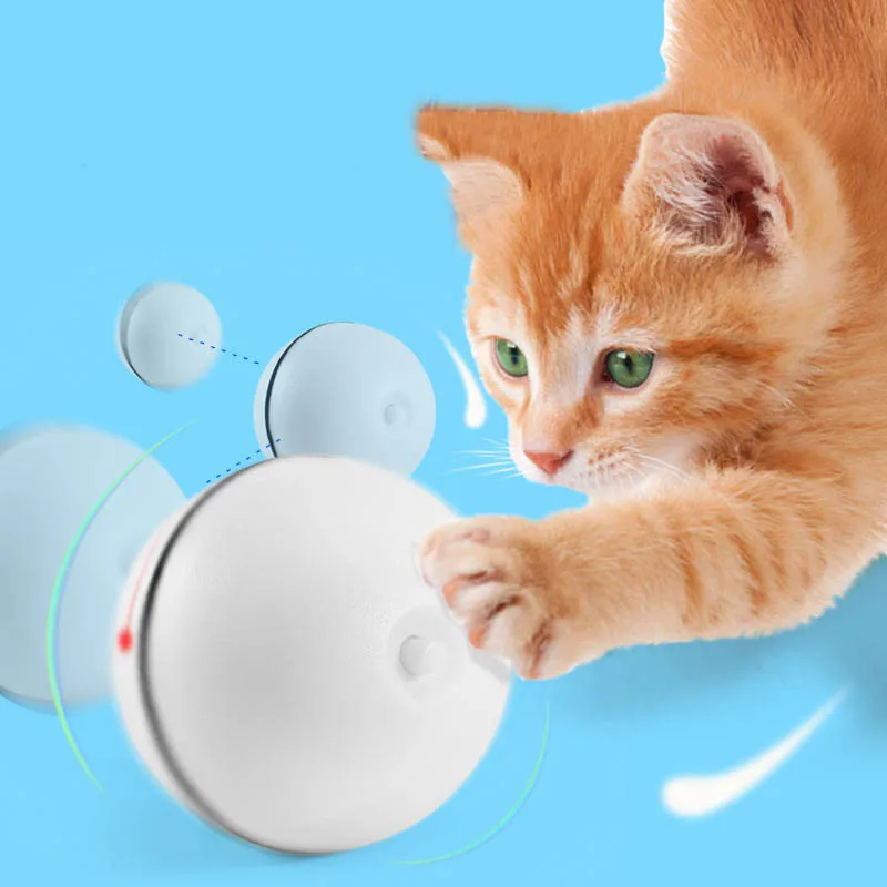 

Cat Interactive Laser Toy Ball with 6 Battery LED Laser Electronic Rolling Ball Perfect Toys Electric Funny Toy Pet Supply
