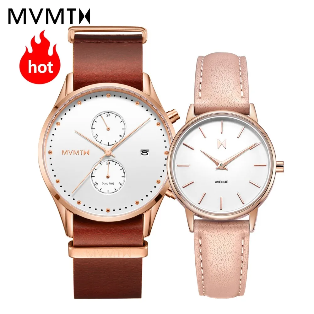 

MVMT watch | Official flagship store couple simple fashion European and American man and women's simple vintage quartz watch