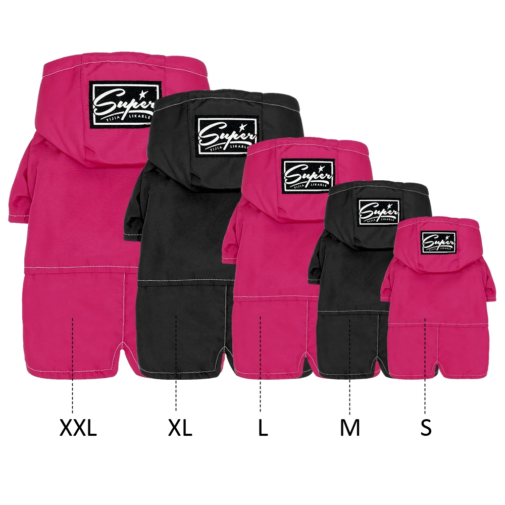 Одежда для маленьких собак зимний теплый свитер пальто с капюшоном толстая