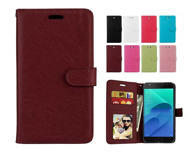 Фоторамка кожаный чехол для Asus ZenFone 4 Selfie Pro ZD552KL ZD552 KL Чехлы ASUS_Z01MD Z01MDA держатель