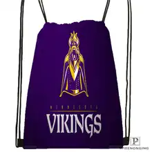 Пользовательский winnick-vikings-сезонная походная сумка на шнурке милый рюкзак для детей(черная спинка) 31x40 см#20180611-02-93