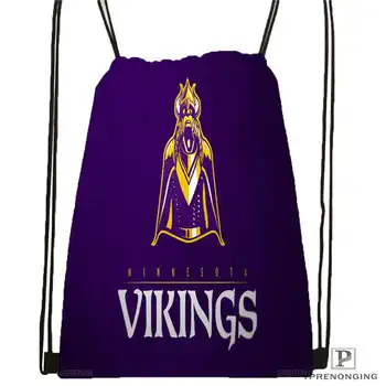 

Custom winnick-vikings-season Drawstring Backpack Bag Cute Daypack Kids Satchel (Black Back) 31x40cm#20180611-02-93
