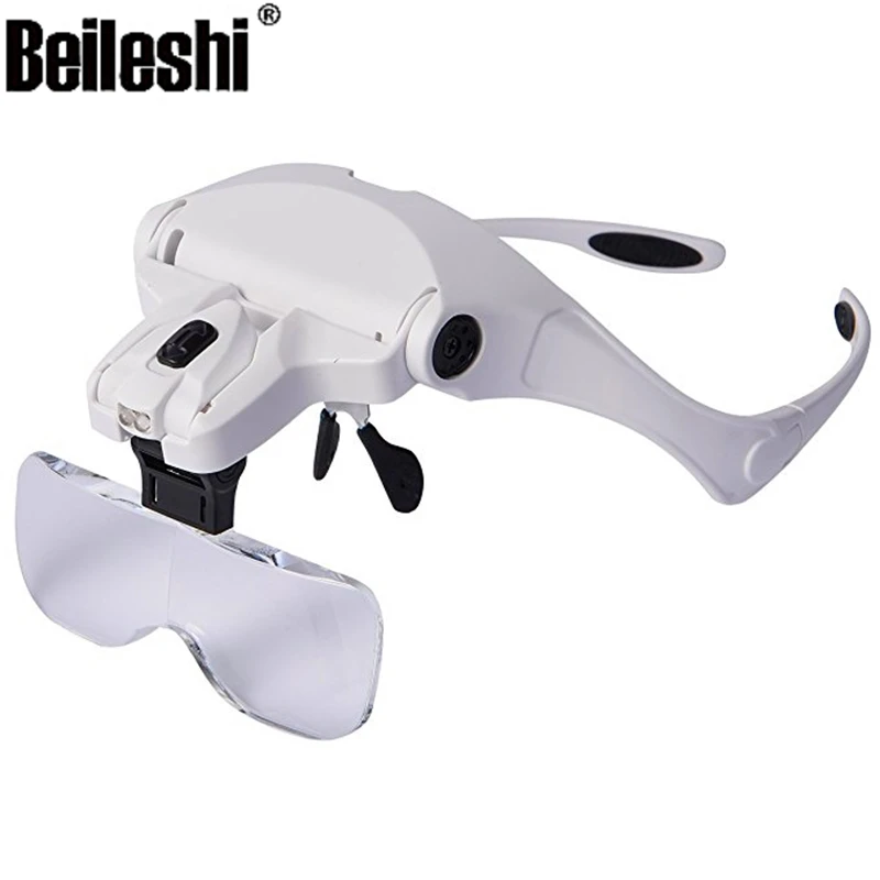 Glasses Magnifier LED 1.0X 1.5X 2.0X 2.5X 3.5X Magnifications Eyewear