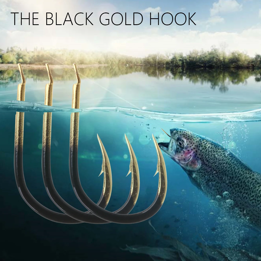 

10pcs/pack High Quality Durable Head Fish Hook Barbed Colored Tungsten Alloy Bulk Colored Fishing Hook Fishing Supplies
