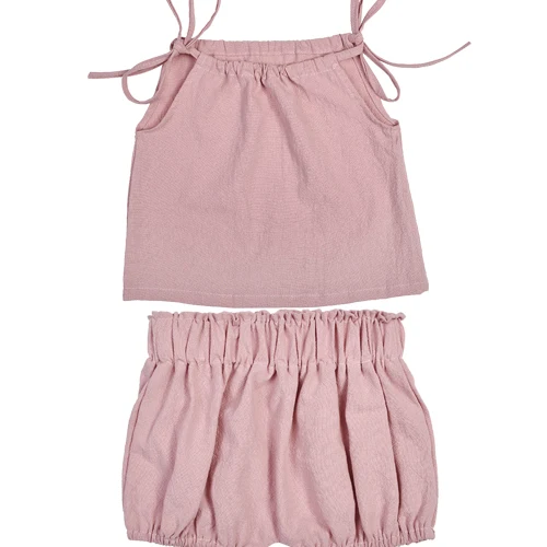 Г. OkayMom летний INS,, комплект одежды для маленьких девочек, розовая короткая сорочка в стиле Лолиты для новорожденных, Официальный магазин, Bebe, одежда - Цвет: set