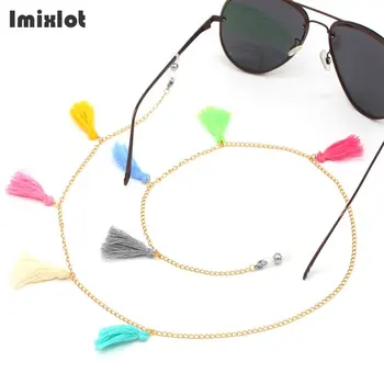 

New Fashion Colorful Tassel Eyeglass Sunglasses Reading Glasses Chain Gold/Silver Metal Eyewears Cord Holder Neck Strap Rope
