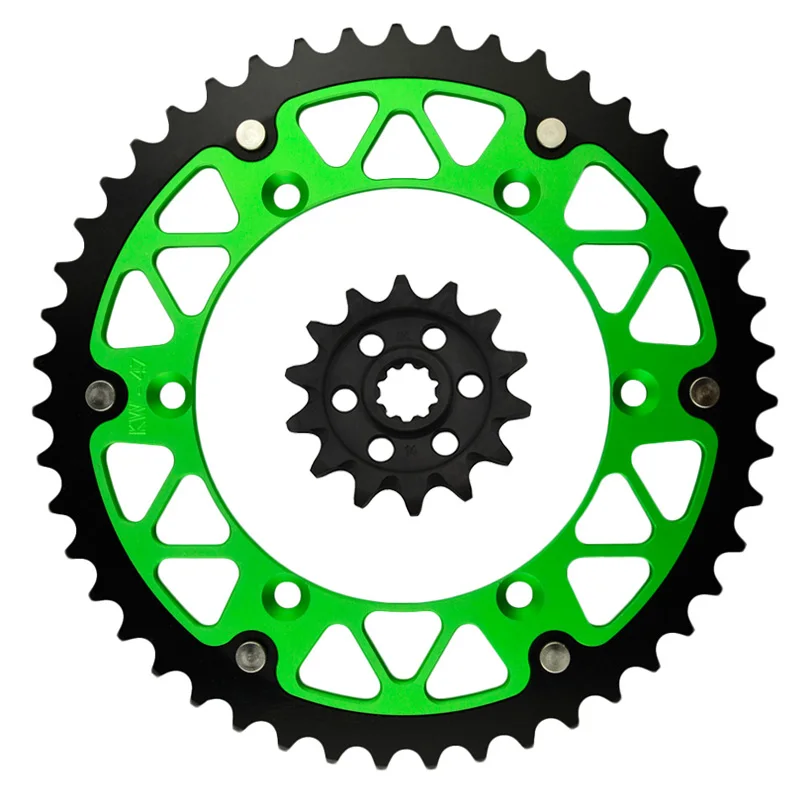 

Motorcycle Parts 47-14 T Front & Rear Sprockets Kit for KAWASAKI KX250F KX 250F KX250 KX 250 F 2004-2005 Gear Fit 520 Chain