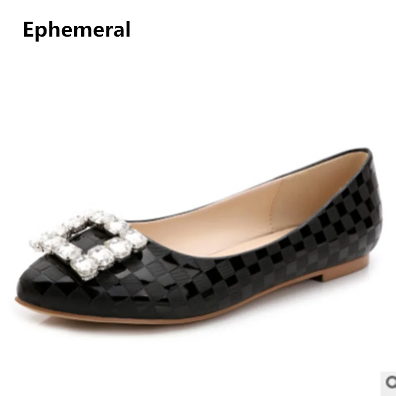 pointed toe rhinestone flats