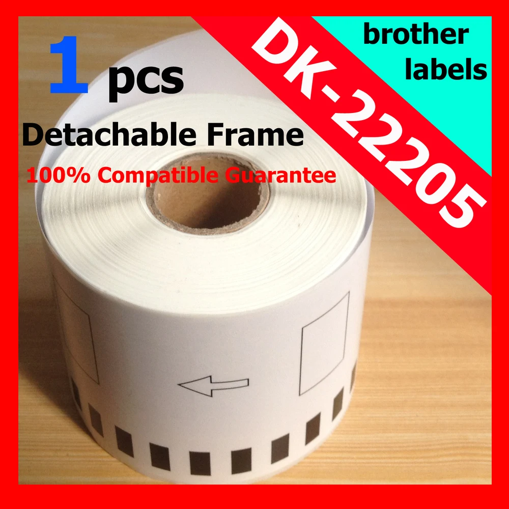 4X Rolls DK 2205 DK205 205 Continuous Paper Labels B&LBrother