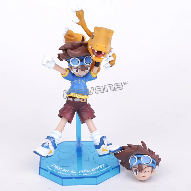 Goedkoop Digimon Adventure YAGAMI TAICHI   AGUMON ISHIDA YAMATO   GABUMON PVC Action Figure Collection Toy