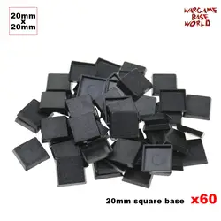 60x20 мм базовые квадратные пластиковые основы для военных игр и игровых мини-аттракционов