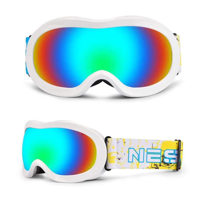 Детские лыжные очки профессиональные детские сноубордические очки для мальчиков и девочек горнолыжные очки противотуманные снежные очки для детей от 3 до 13 лет - Цвет: 1