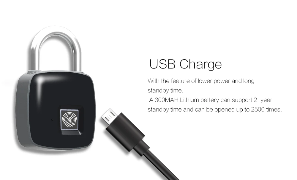 Smart Fingerprint Lock with High-tech Super CPU Learning Automatically Waterproof IP65 Dustproof for Outdoor Lock &Unlock parcel_11