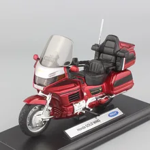 1:18 scale Child’s Honda Gold Wing touring motorcycles Motorbikes metal small model auto cars Cruiser Diecast toys for kids red
