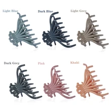 Корейский стиль красочные выдалбливают девушка Шпилька Коготь для волос Краб пластиковые зажимы для волос для женщин заколки для волос когти аксессуары для волос