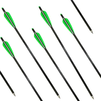 

Crossbow Bolts 6/12 Pack Carbon Archery Arrows With 125 Grian Field Tips And Plastic Vanes For Competition Hunting Pracice