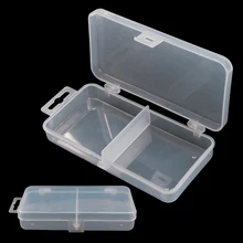 Lushazer рыболовная коробка для снастей пластиковое водонепроницаемое оборудование коробка для рыболовных насадок 2 отсека коробка для хранения рыболовных снастей